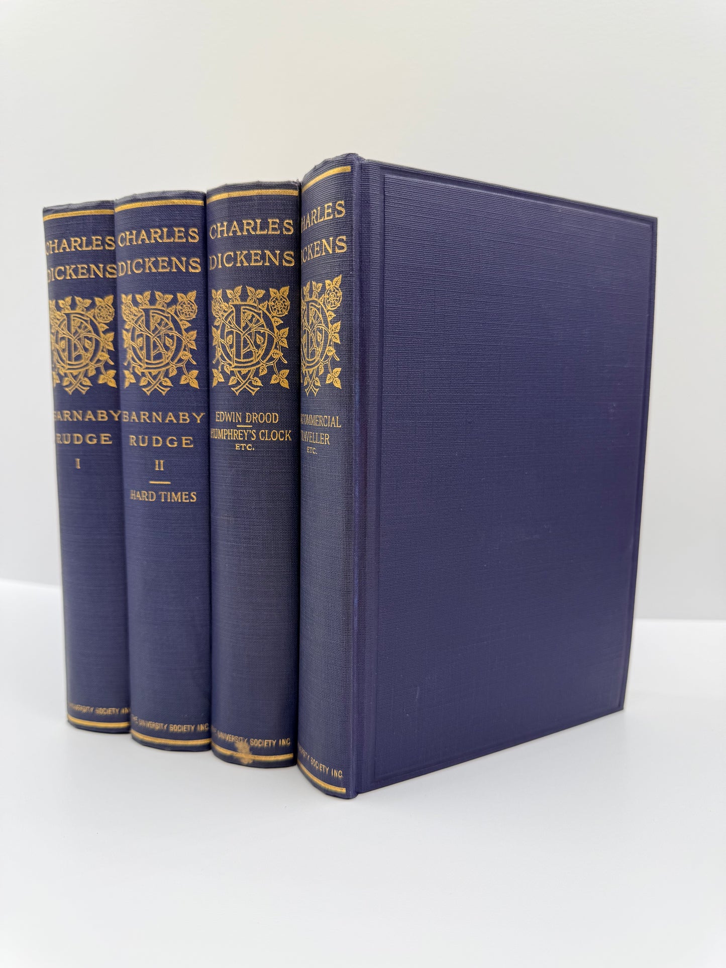Charles Dickens Lot, 1908, Barnaby Rudge & Others, Purple Antique Books