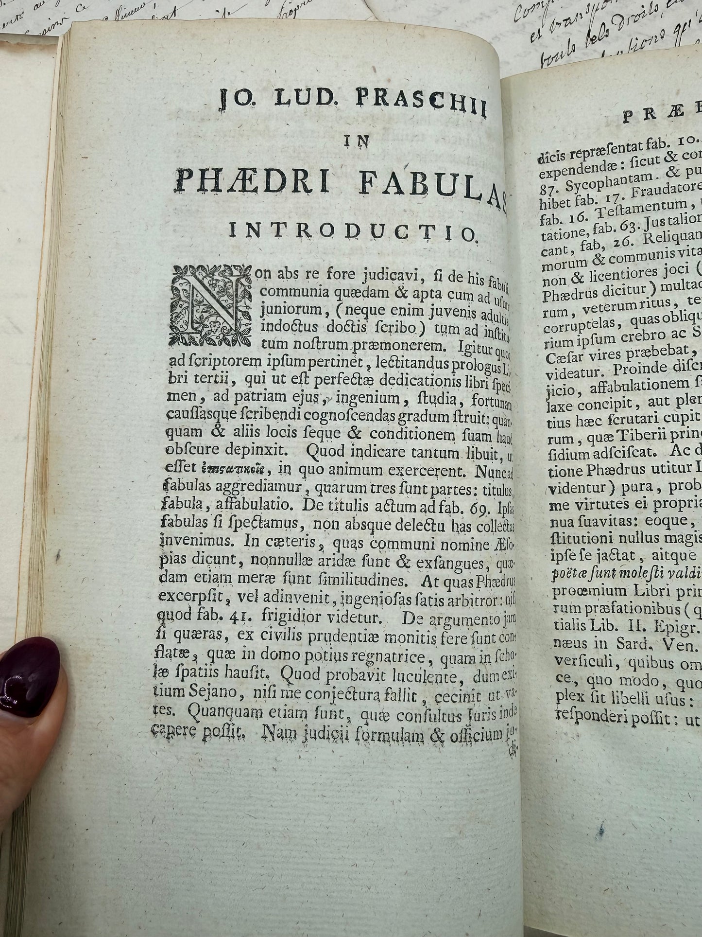 Aesop’s Fables, Vellum Binding, 1778, Latin