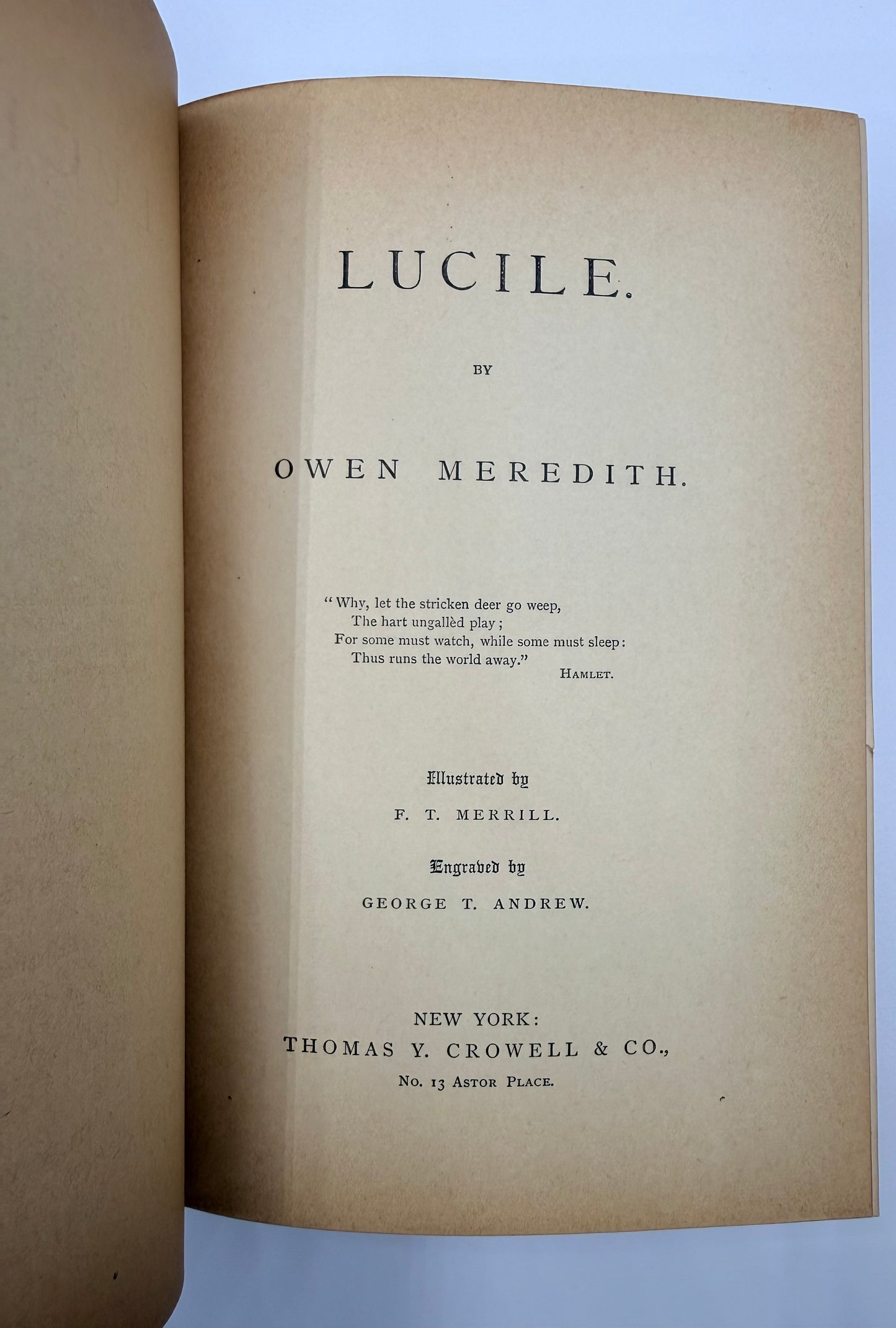 Lucile by Owen Meredith, 1884