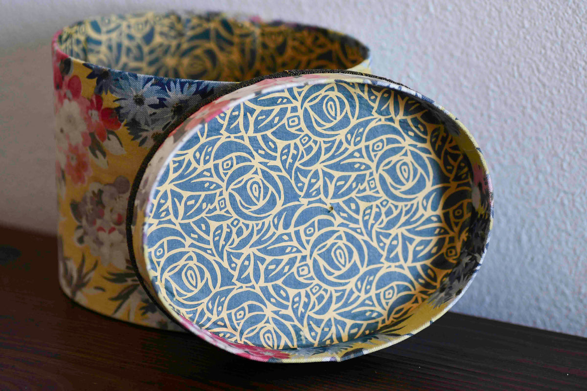 French Boudoir Floral Sewing Box, 6"