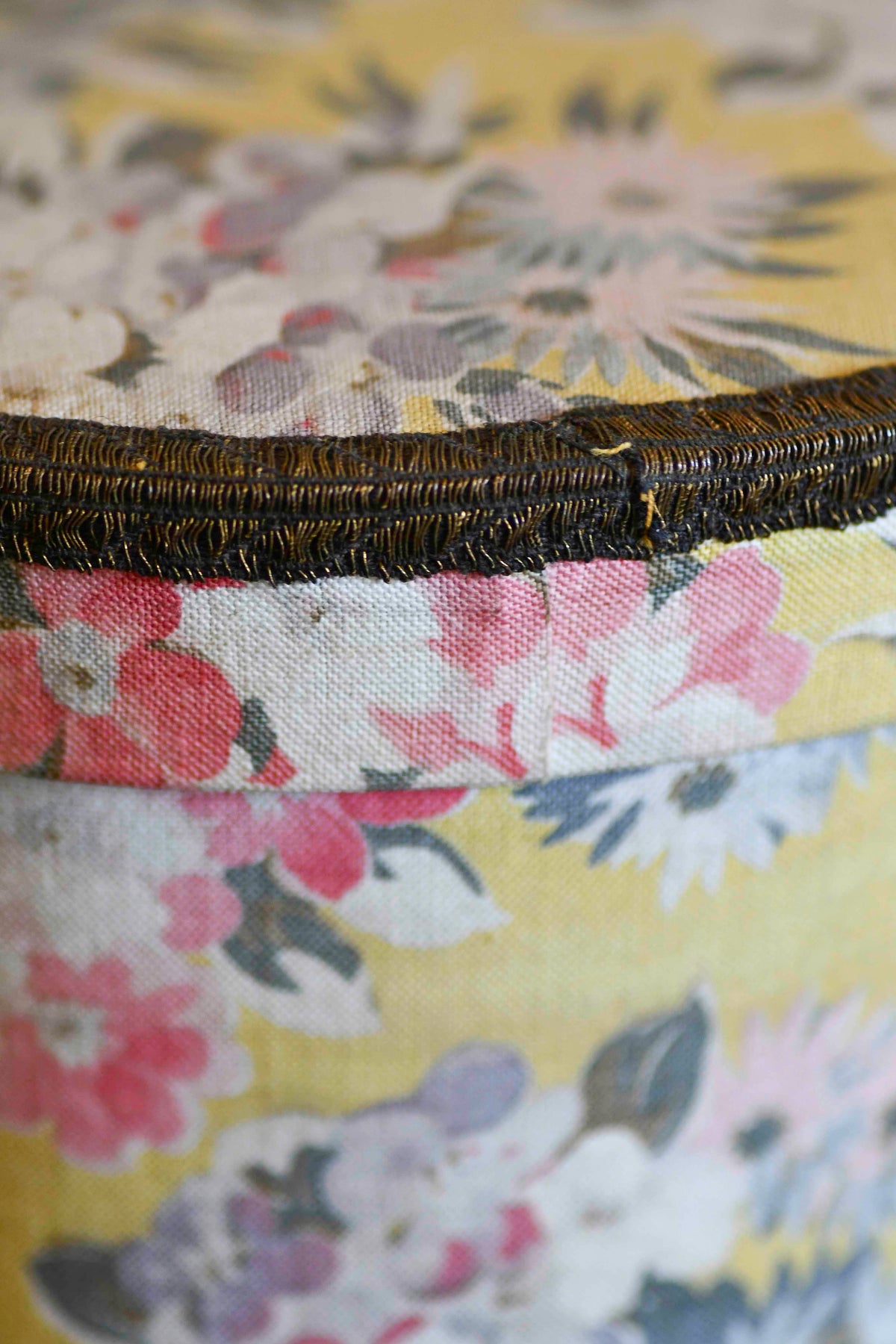 French Boudoir Floral Sewing Box, 6"