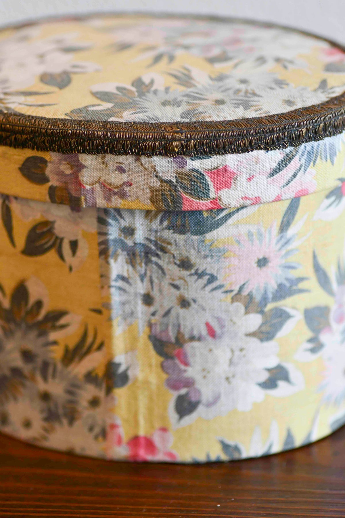 French Boudoir Floral Sewing Box, 6"