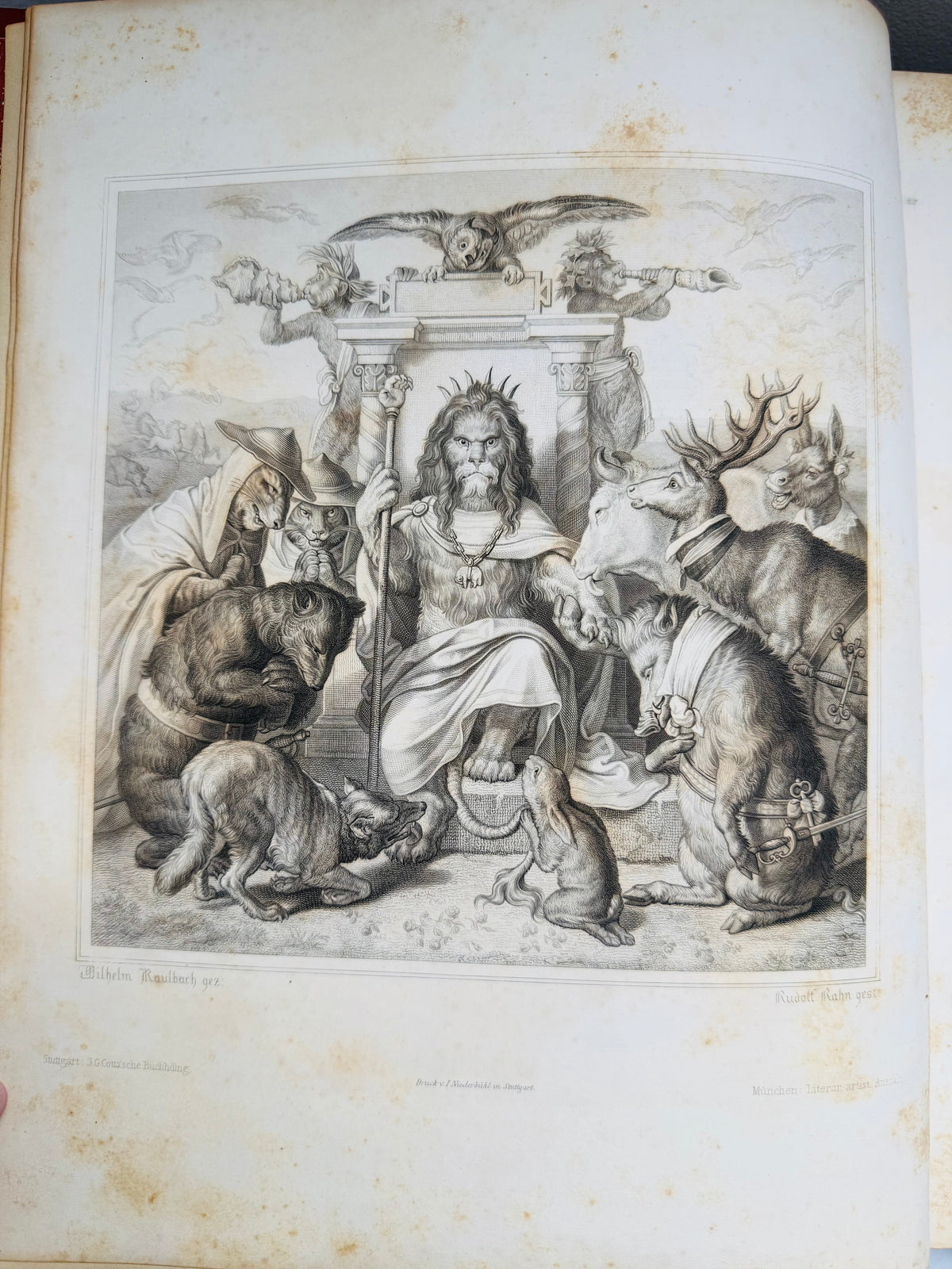 Wolfgang von Goethe's Fable, Reincke Fuchs, German Fable, 1846