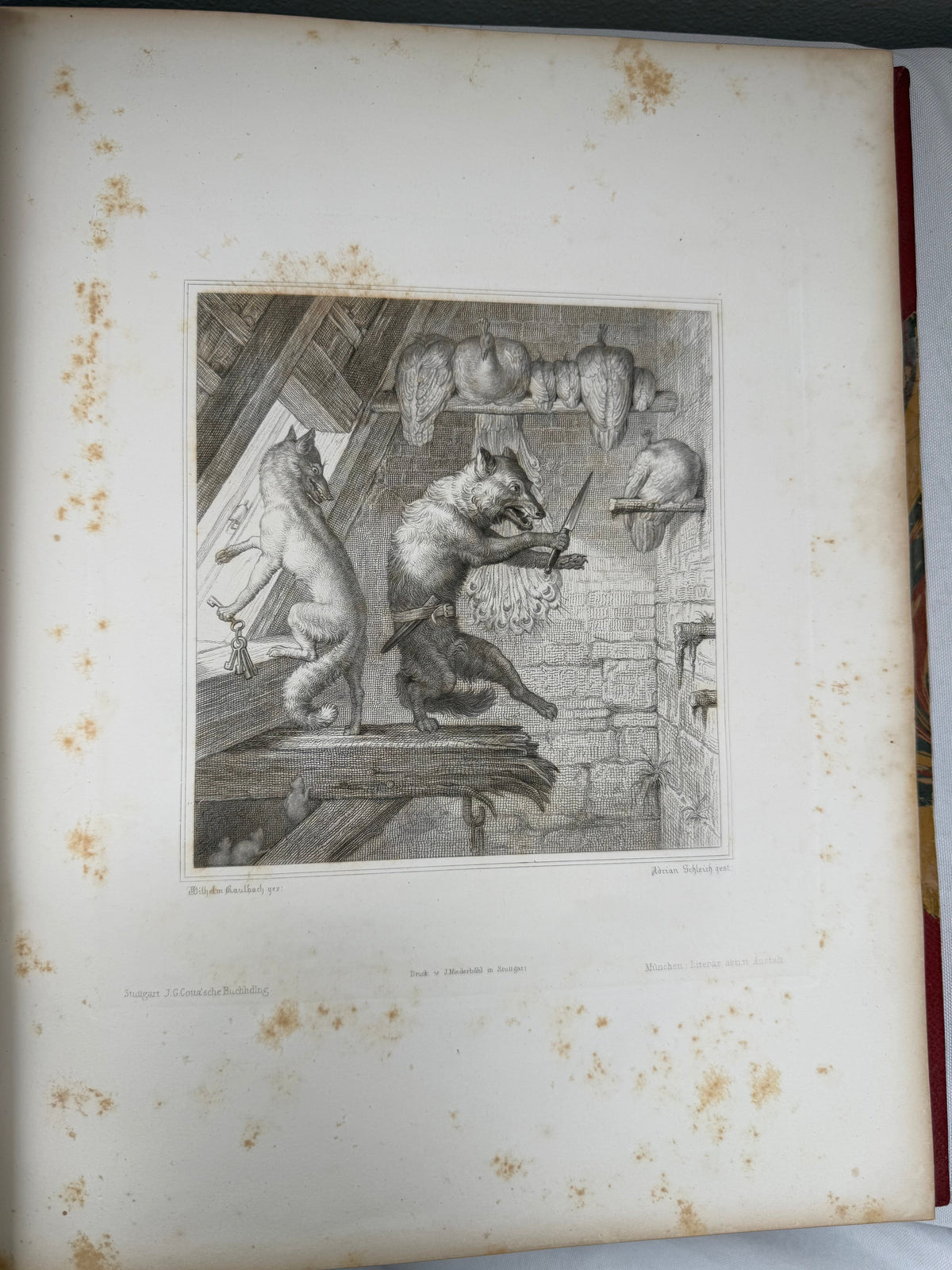Wolfgang von Goethe's Fable, Reincke Fuchs, German Fable, 1846