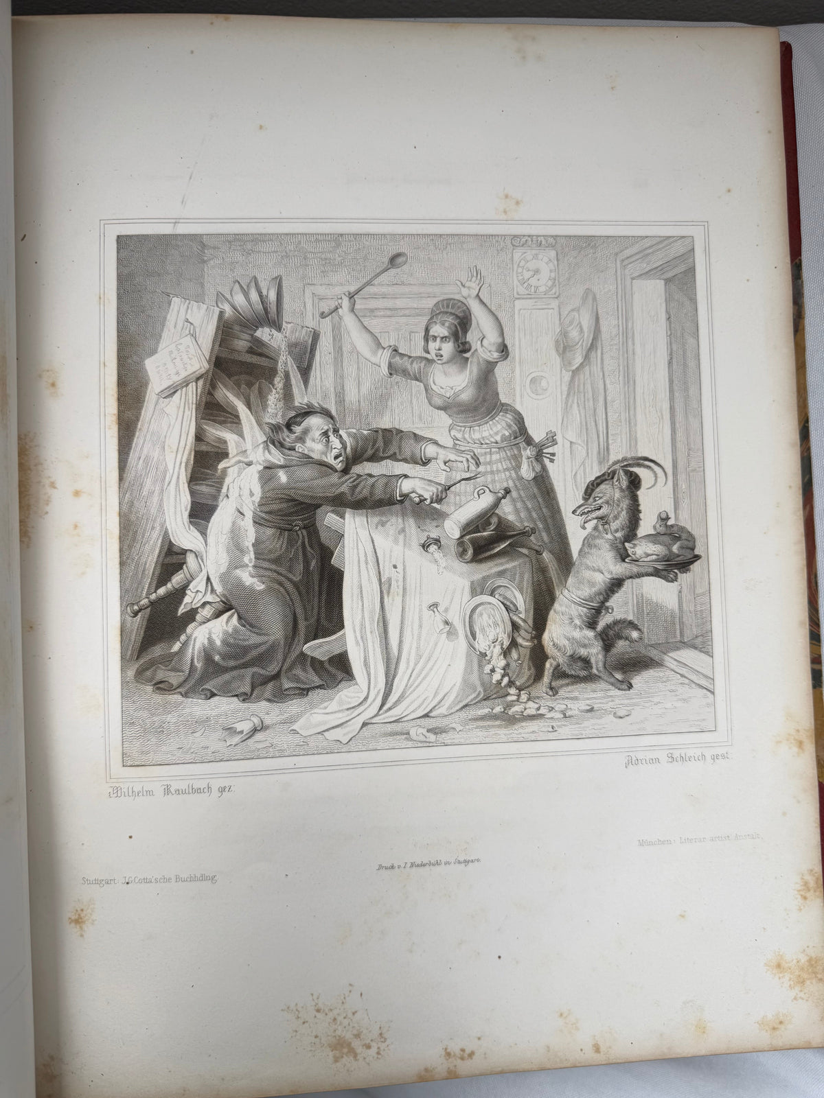 Wolfgang von Goethe's Fable, Reincke Fuchs, German Fable, 1846