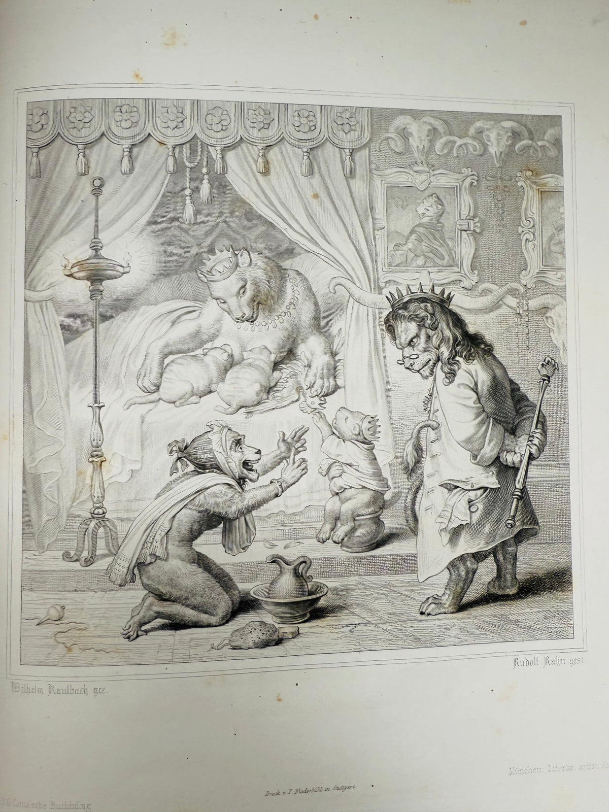 Wolfgang von Goethe's Fable, Reincke Fuchs, German Fable, 1846