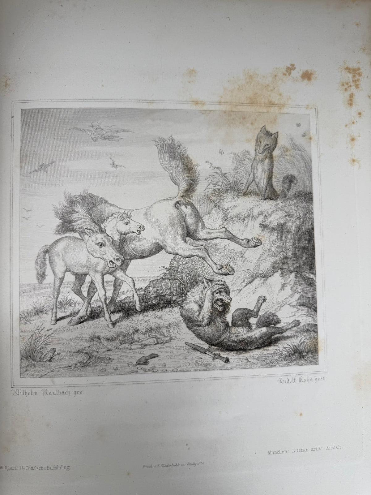 Wolfgang von Goethe's Fable, Reincke Fuchs, German Fable, 1846