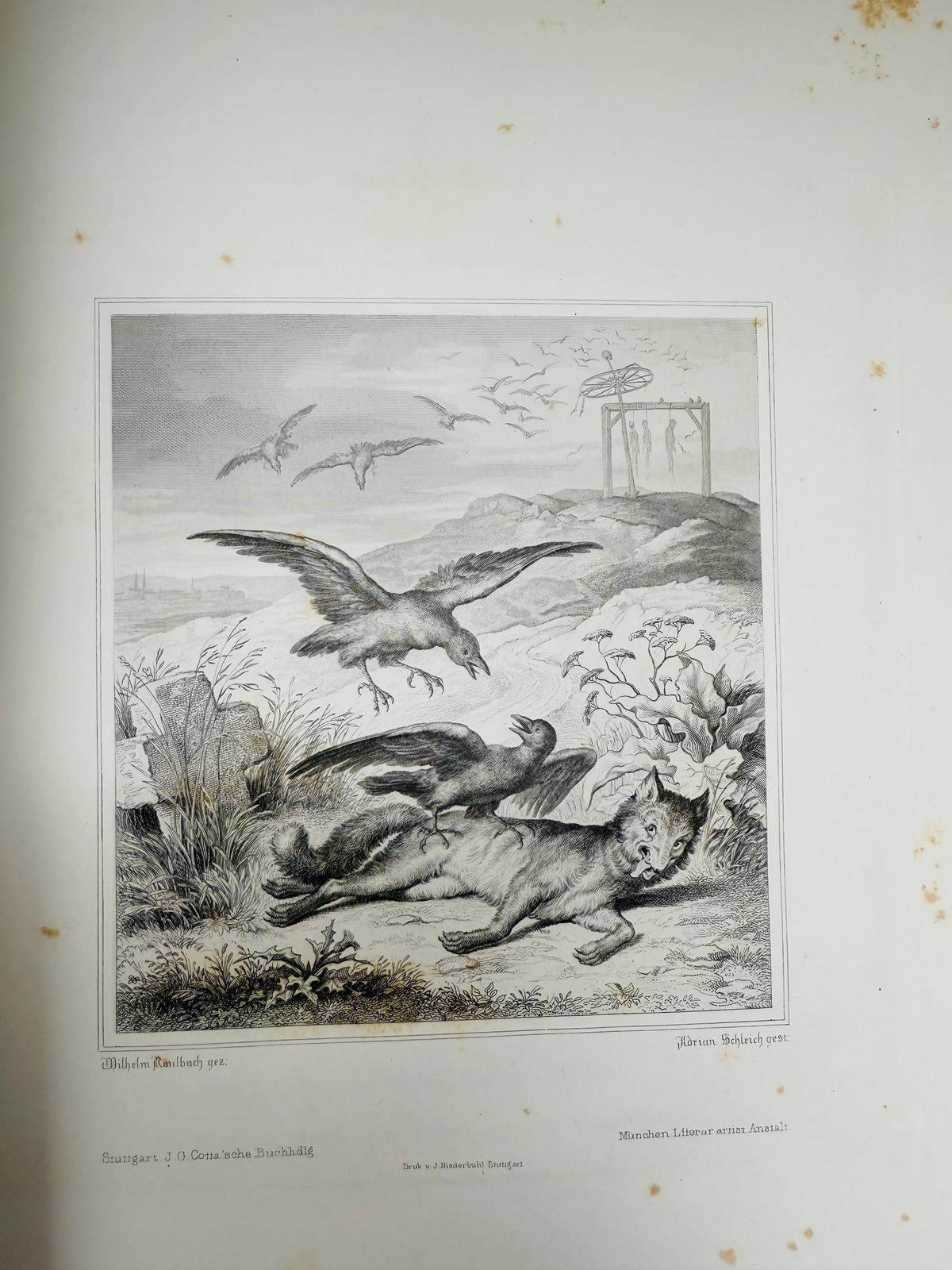 Wolfgang von Goethe's Fable, Reincke Fuchs, German Fable, 1846