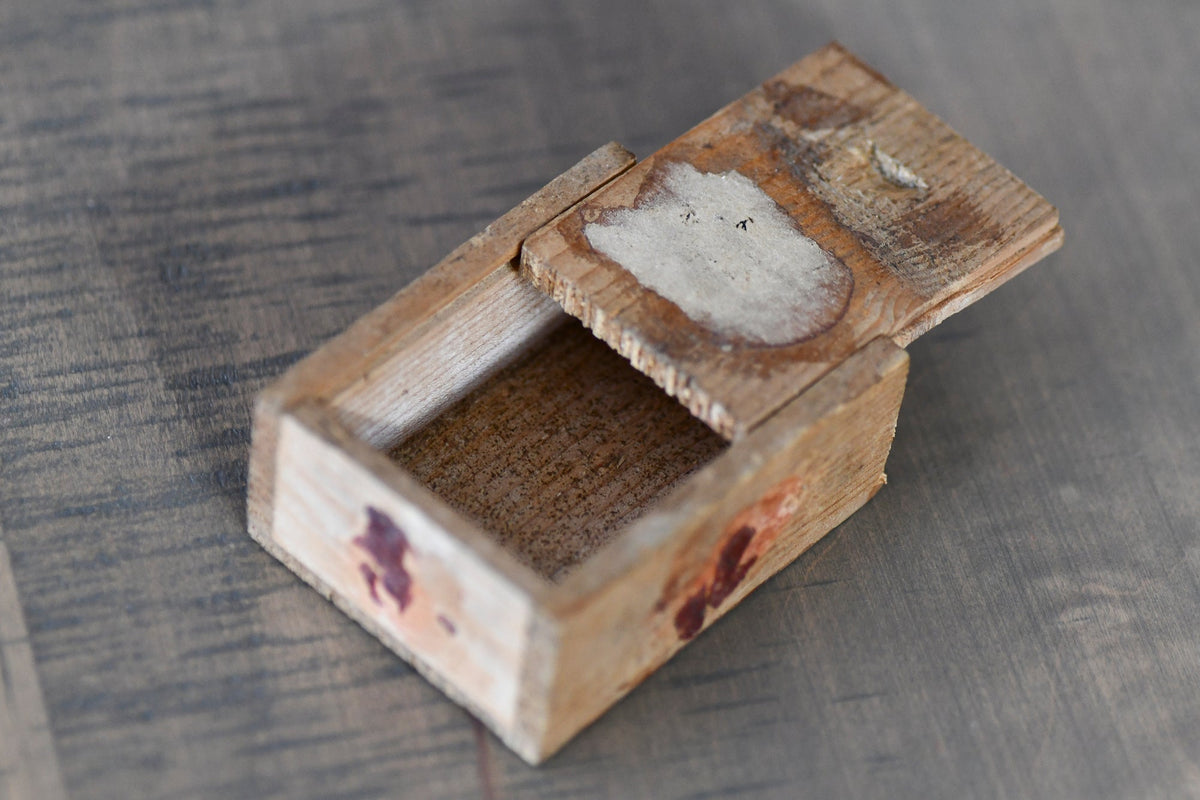 French Wooden Postal  Box with Slider