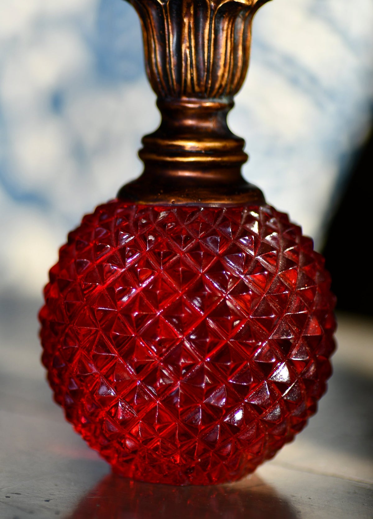 Vintage Perfume Bottle Paper Weight, 5.25"