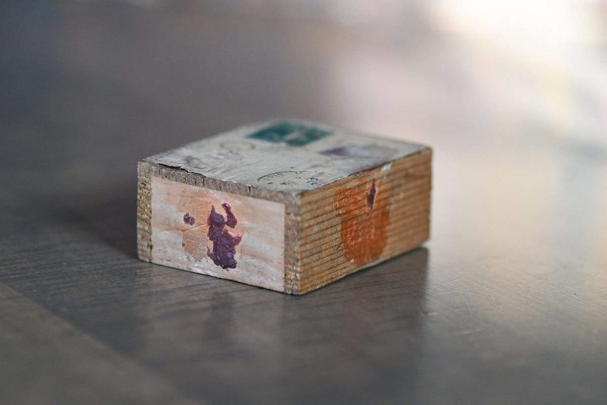 French Wooden Postal  Box with Slider