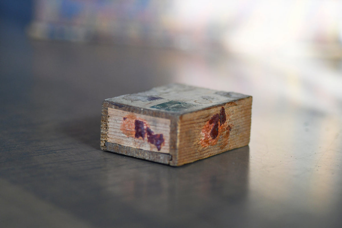 French Wooden Postal  Box with Slider