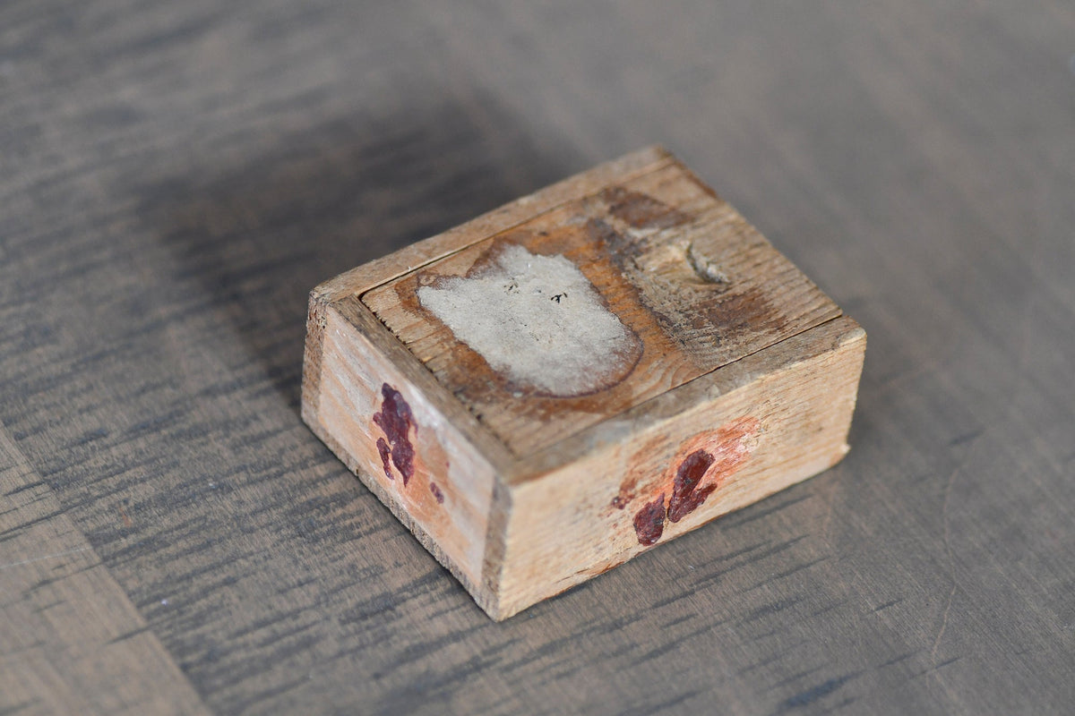 French Wooden Postal  Box with Slider