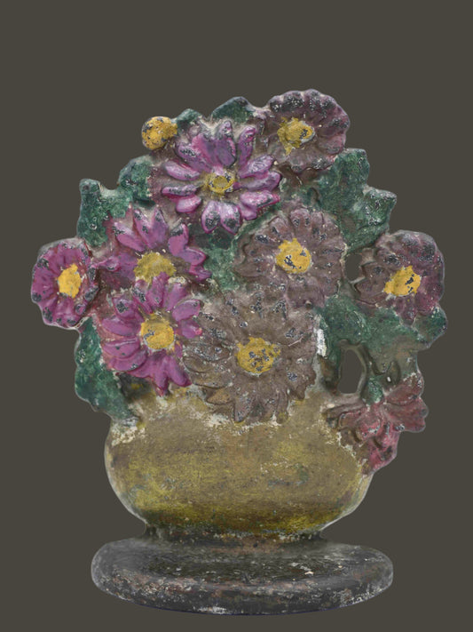 Hubley Style Flower Basket Doorstop