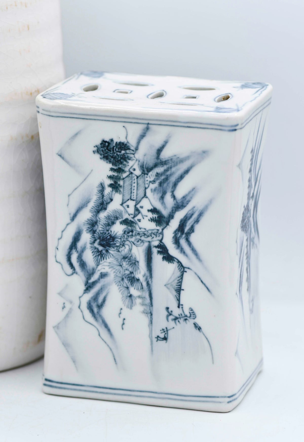 Blue and White Porcelain Pillow