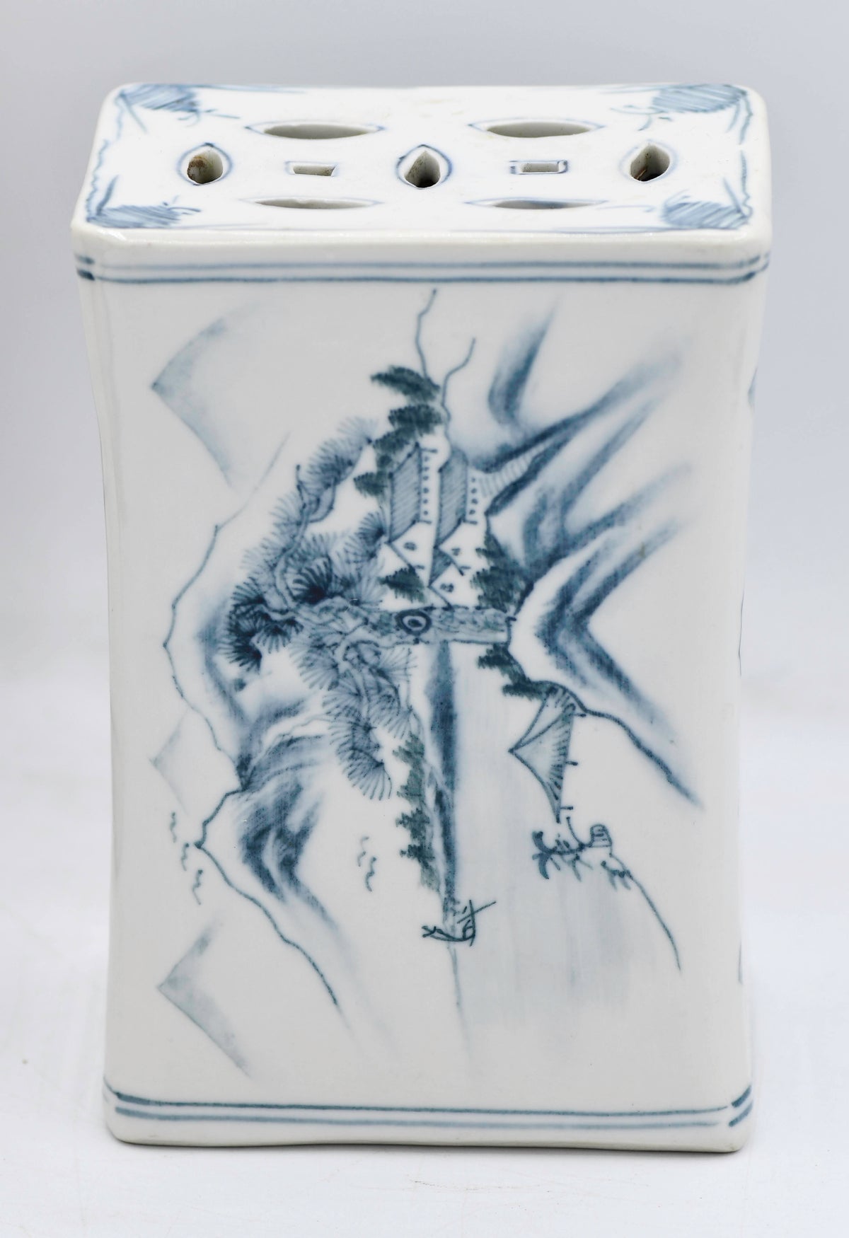 Blue and White Porcelain Pillow