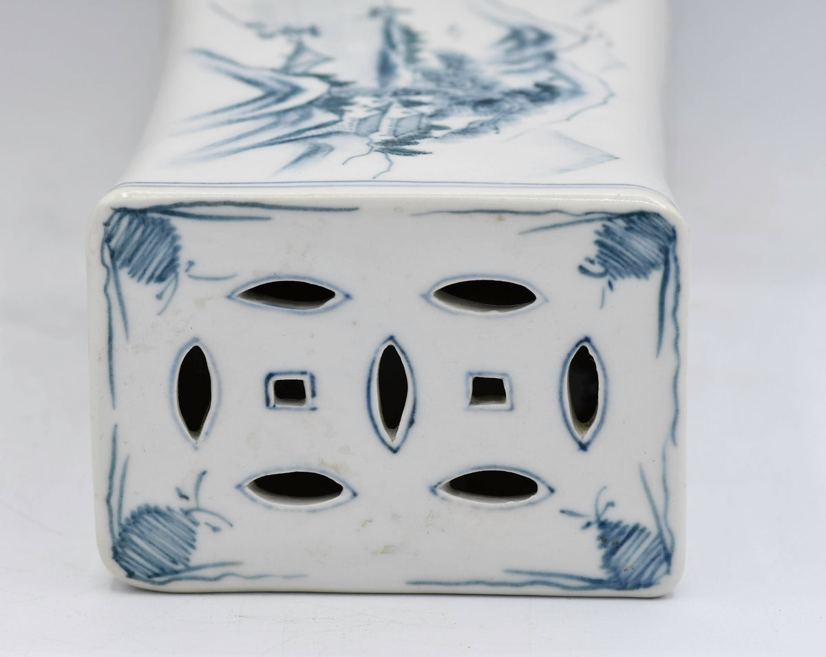 Blue and White Porcelain Pillow