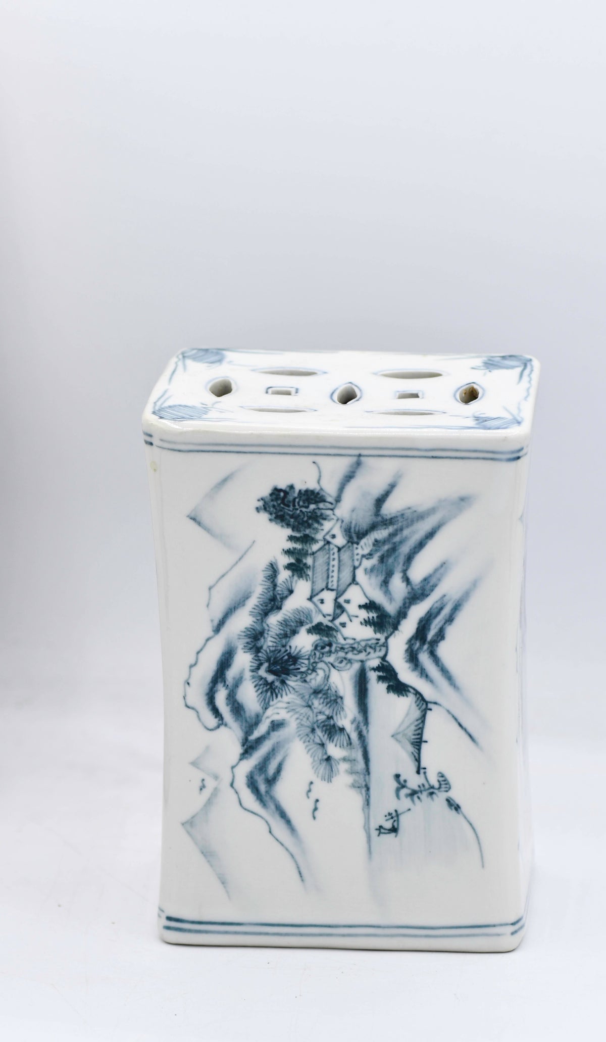 Blue and White Porcelain Pillow
