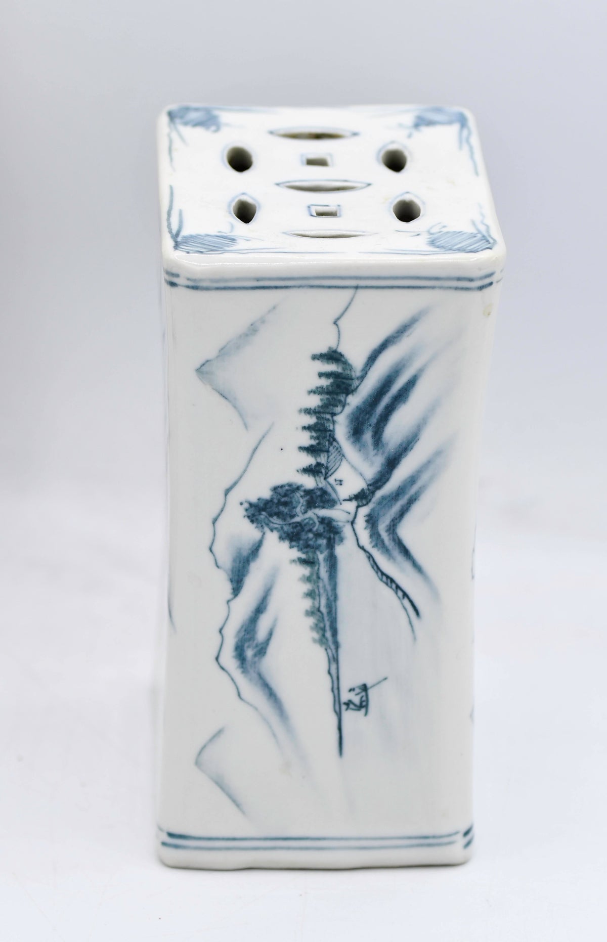 Blue and White Porcelain Pillow
