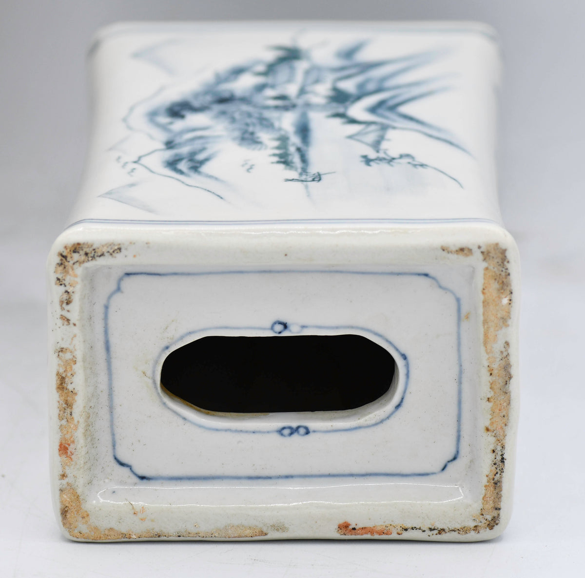 Blue and White Porcelain Pillow