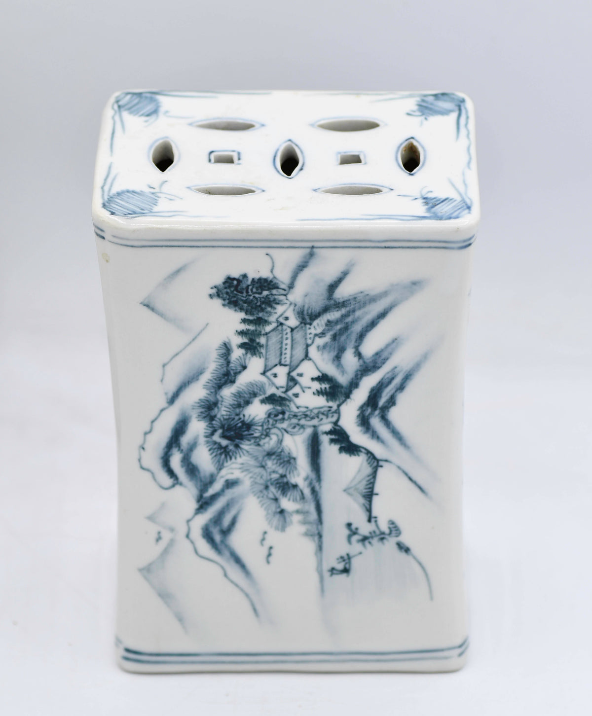 Blue and White Porcelain Pillow