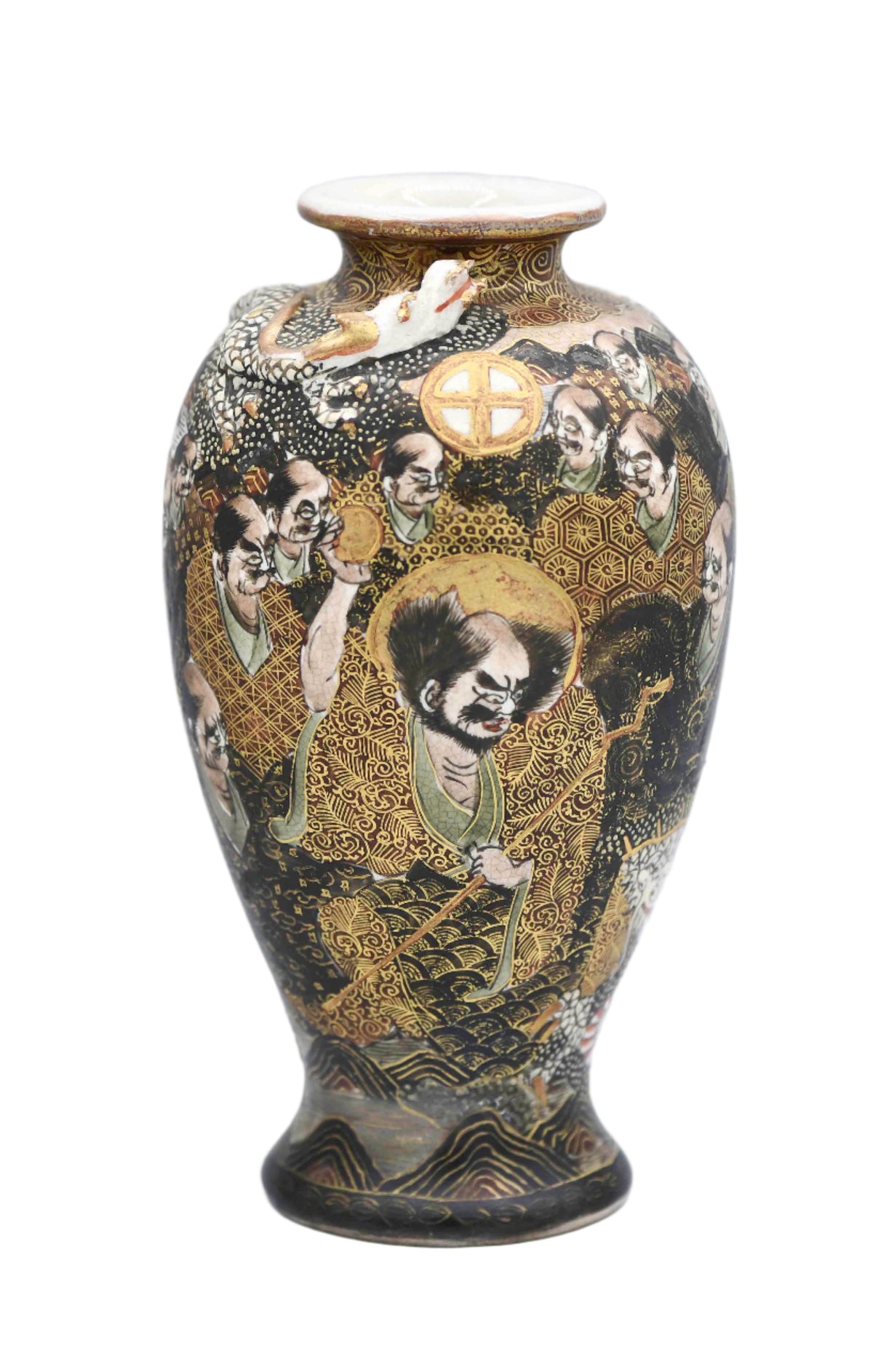 Satsuma Vase, 6", Japan