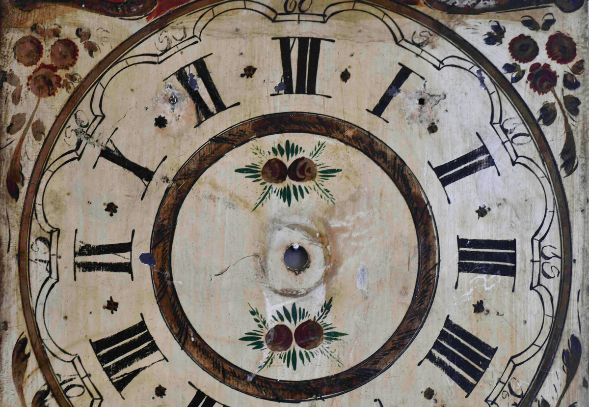 French Country Hand Painted Clock Face, 15"