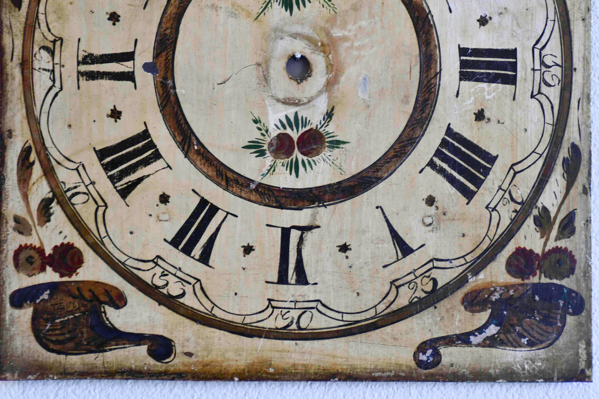 French Country Hand Painted Clock Face, 15"