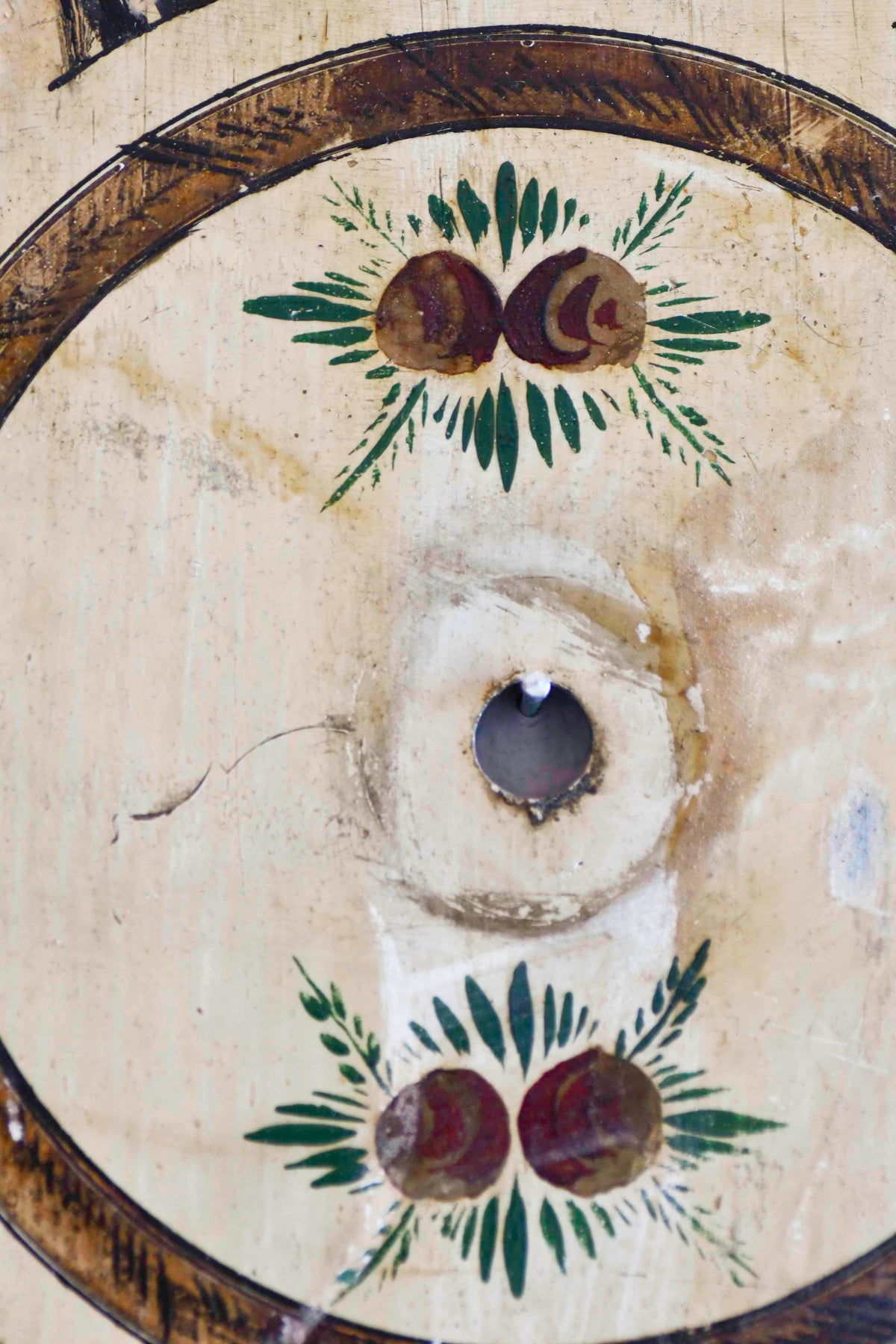 French Country Hand Painted Clock Face, 15"