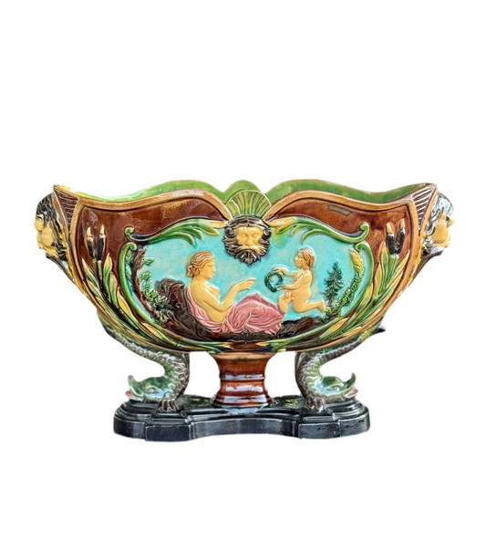 Whilhelm Schiller Antique Majolica Jardiniere