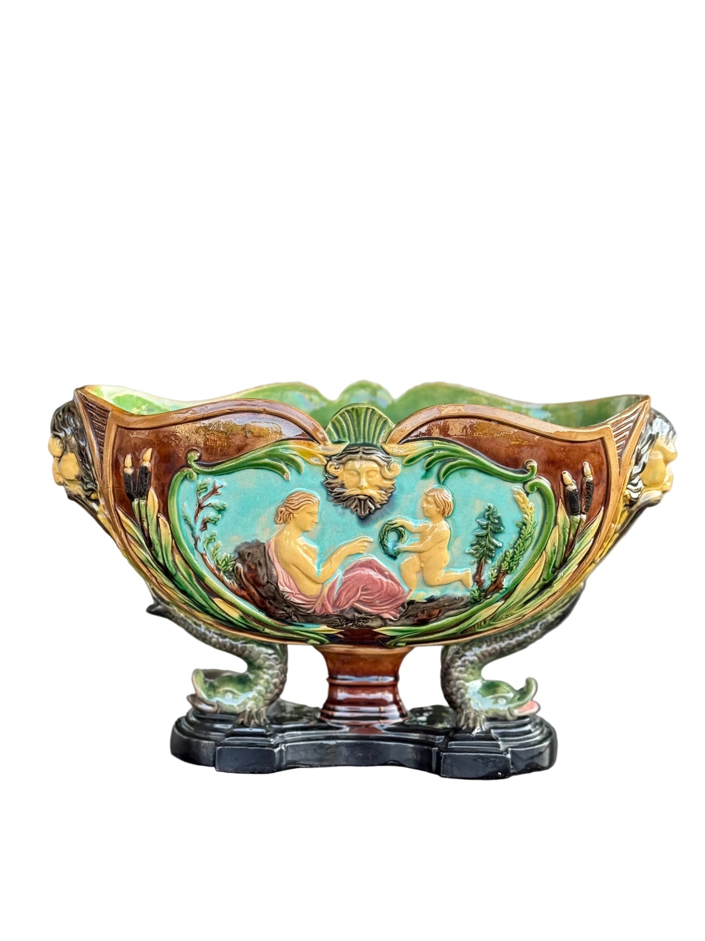 Whilhelm Schiller Antique Majolica Jardiniere