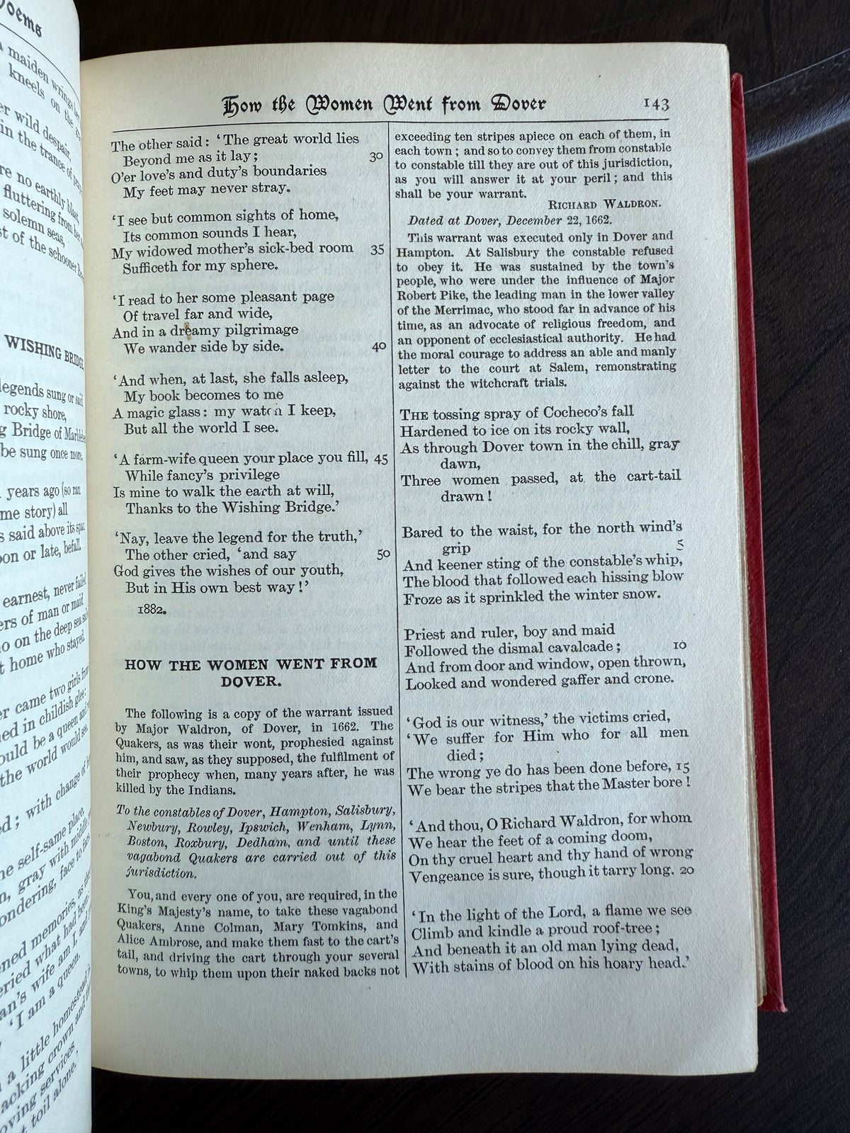 John G Whittier’s Poems, Oxford Edition