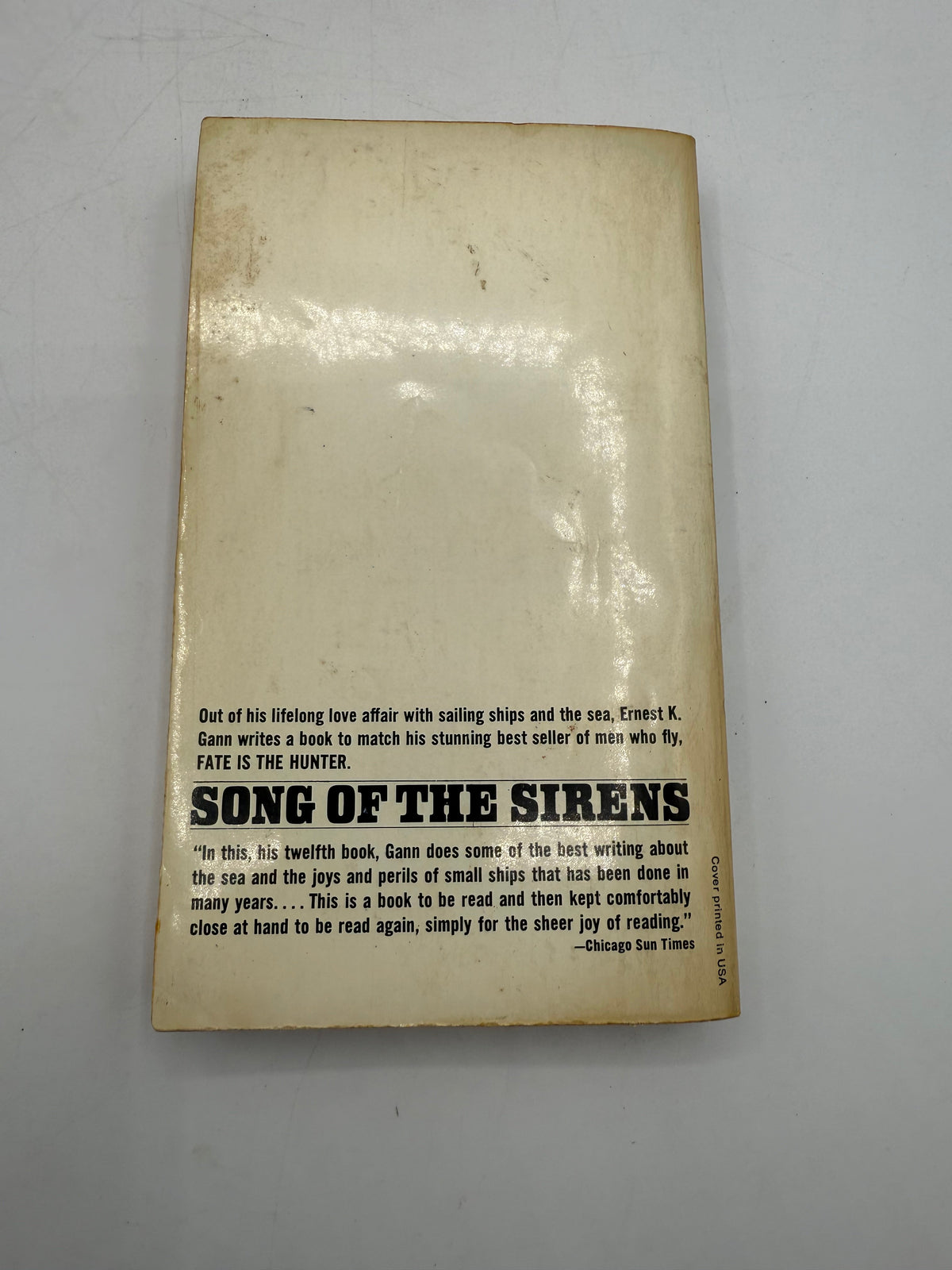Song of the Sirens by Ernest K Gann, 1969
