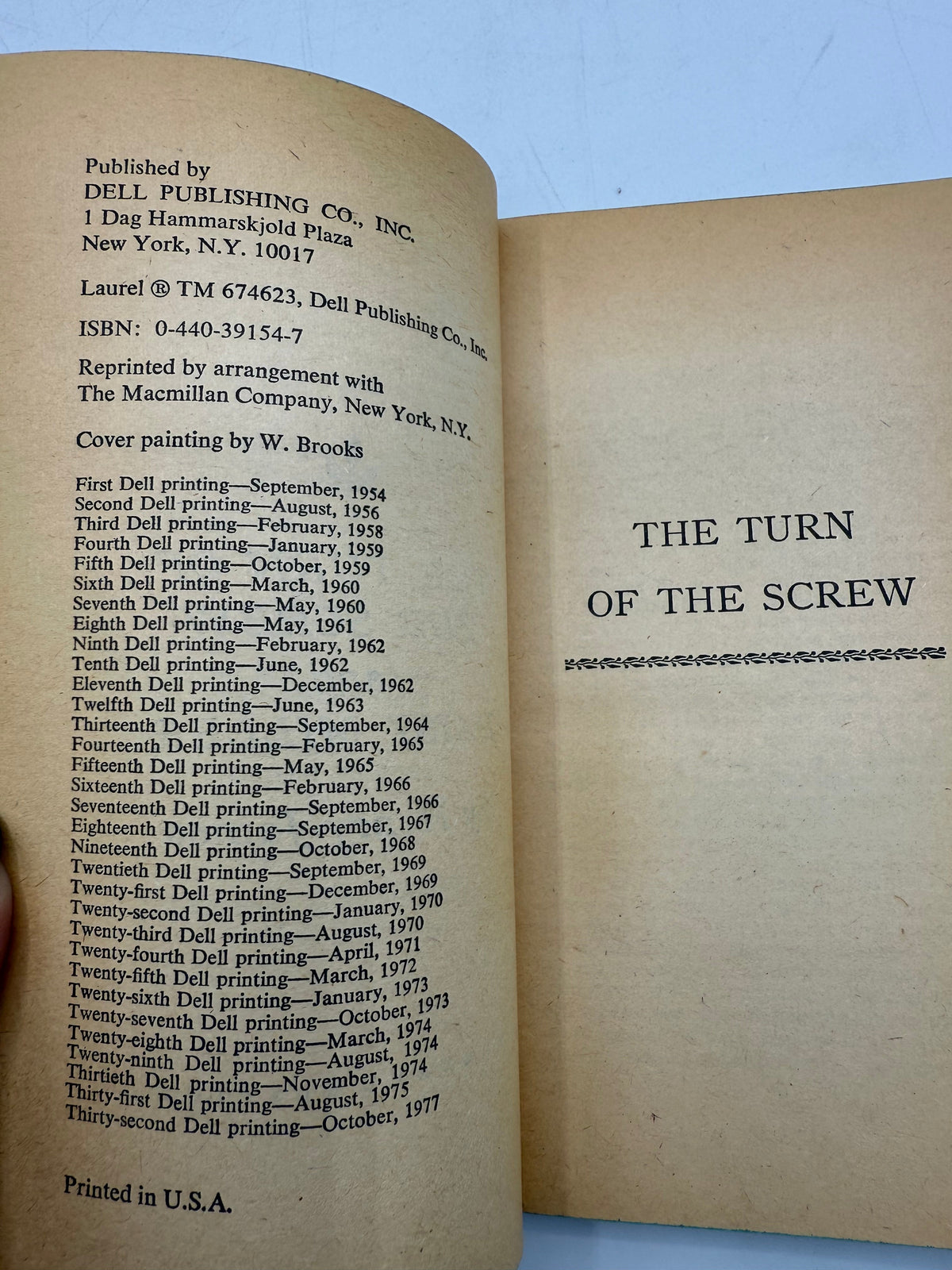 The Turn of the Screw by Henry James, 1977