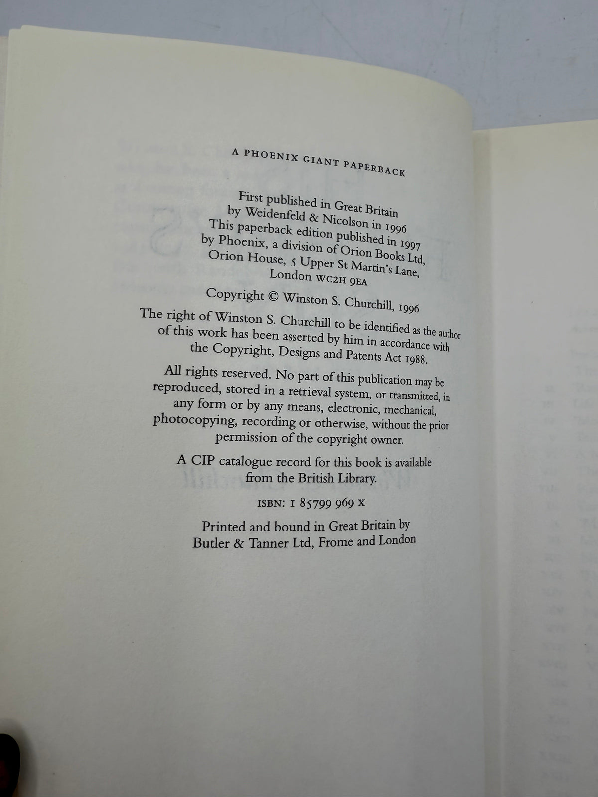 Life of Randolph Churchill, 1996