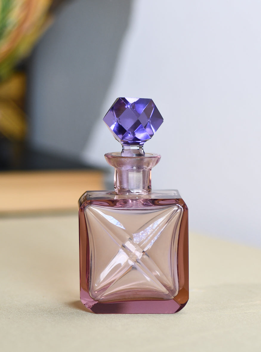 Vintage Purple Perfume Bottle