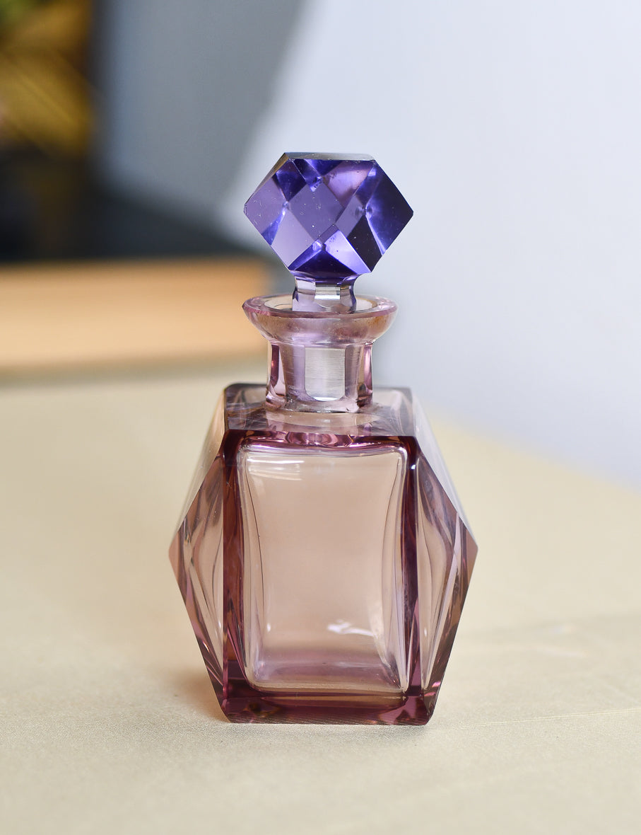 Vintage Purple Perfume Bottle