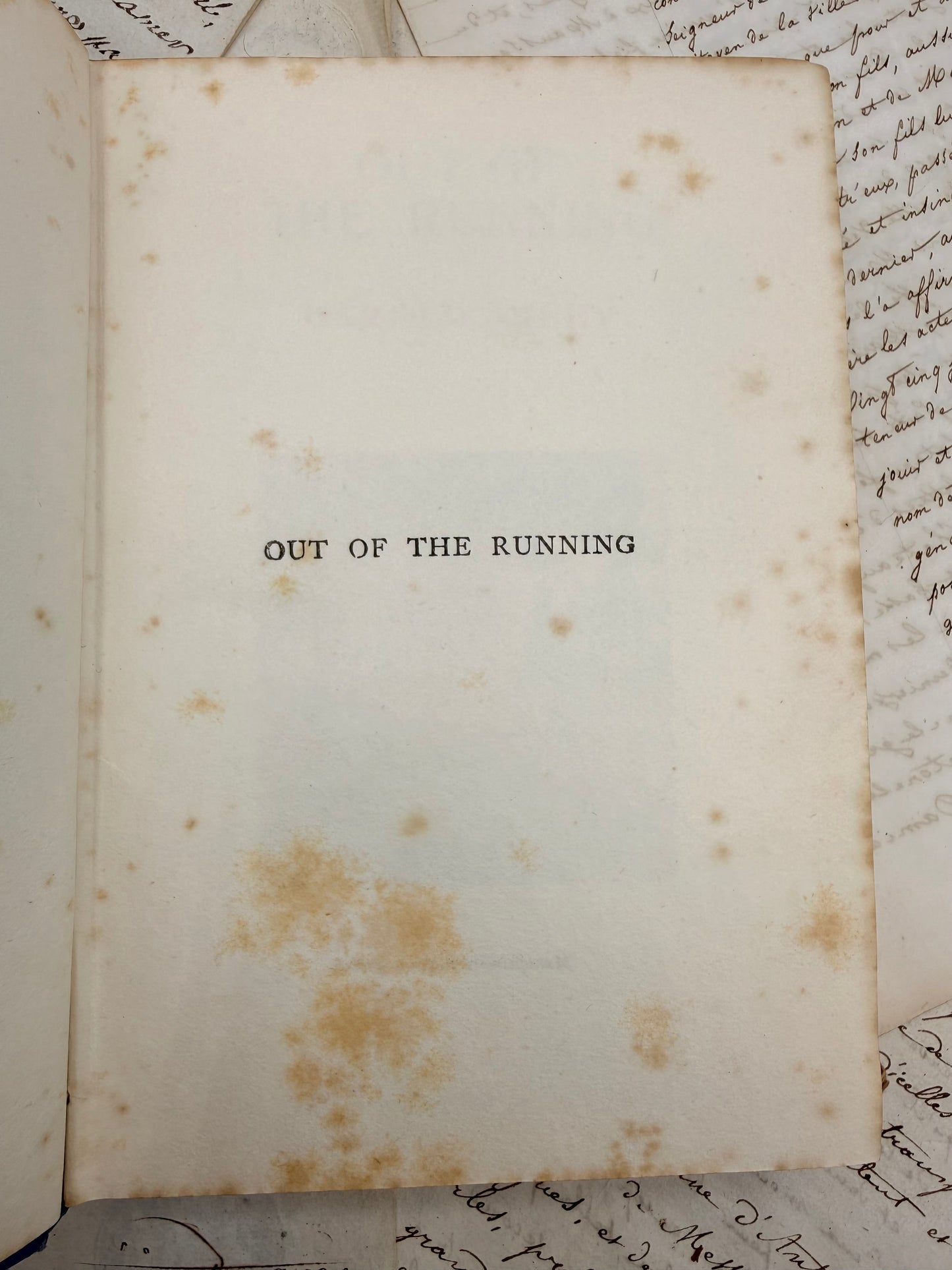 Out of the Running by Harold Avery DSM Vintage