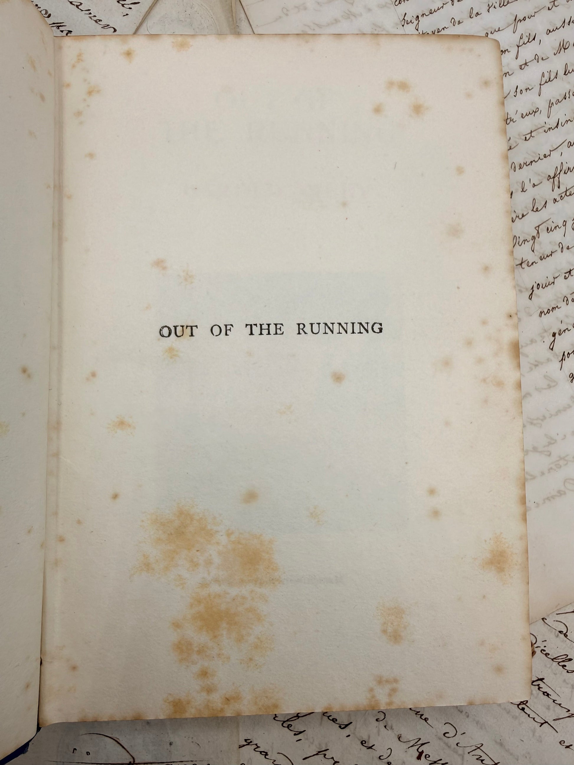 Out of the Running by Harold Avery DSM Vintage