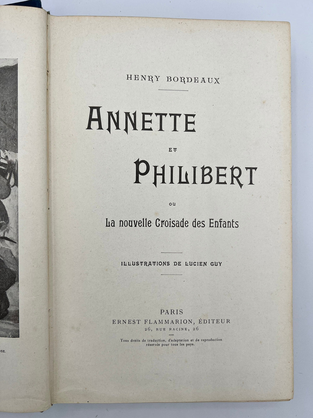 Annette et Philibert by Henry Bordeaux, 1913, French