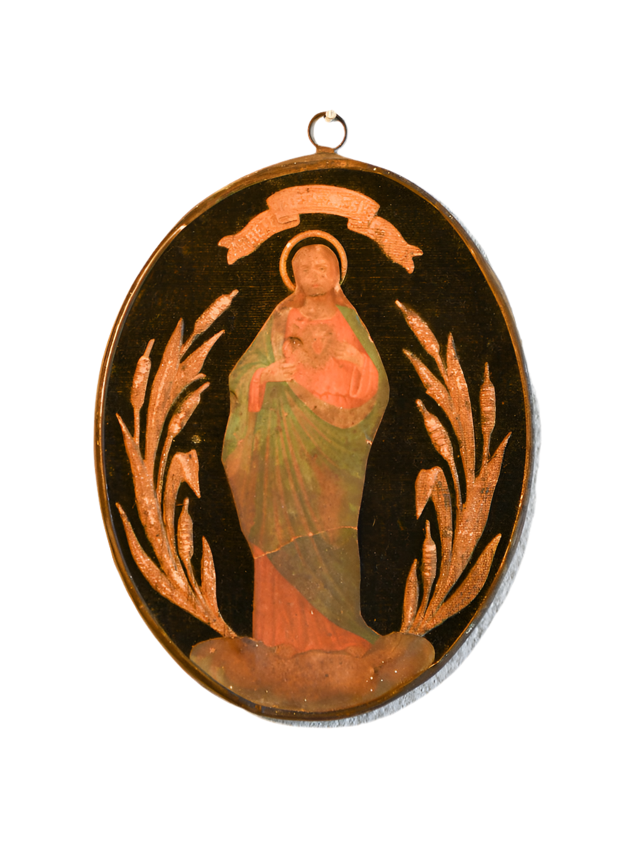 French Christian Wall Plaque, Christian Wall Art