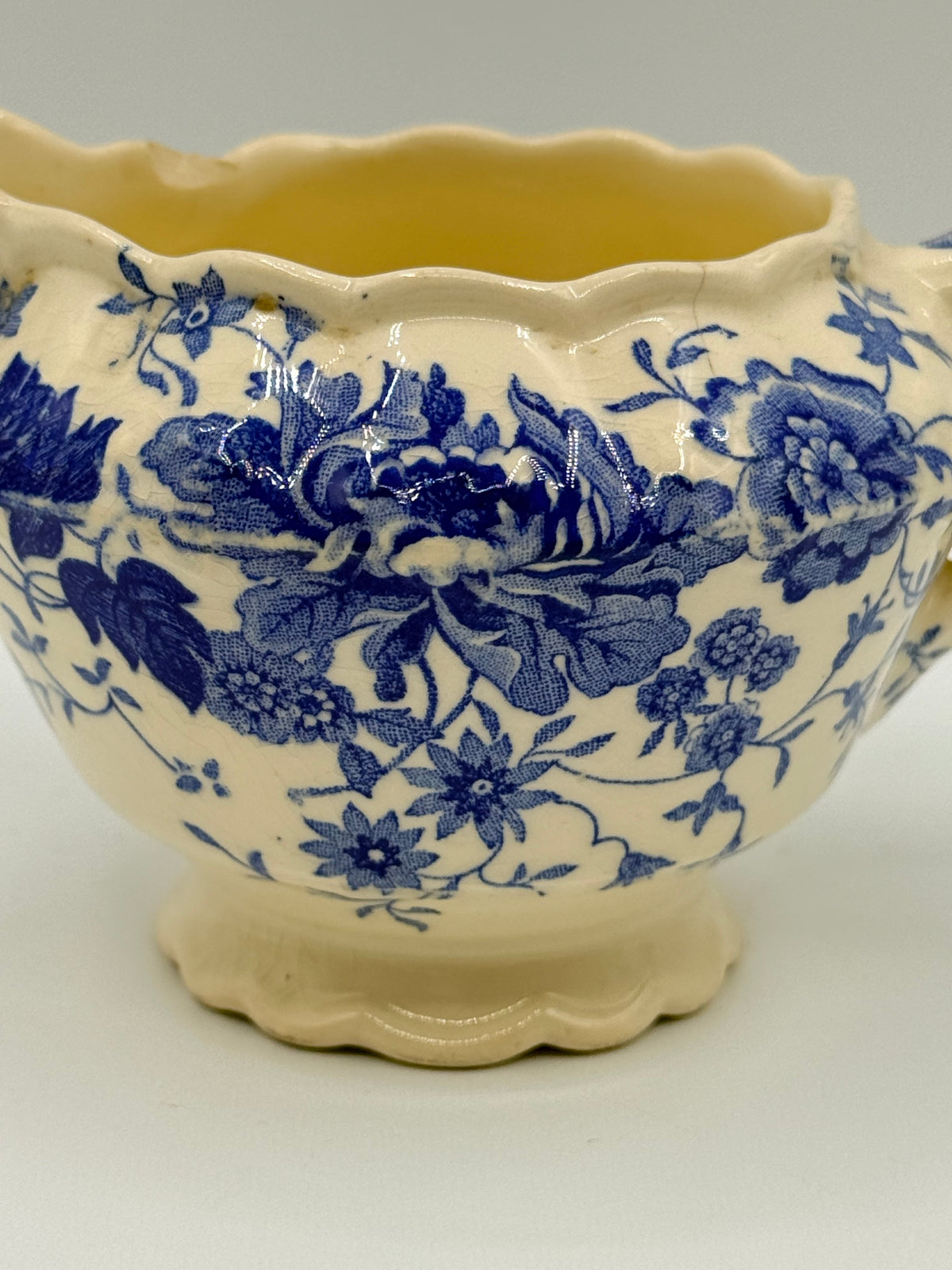 Taylor Smith Dogwood Blue and White Creamer