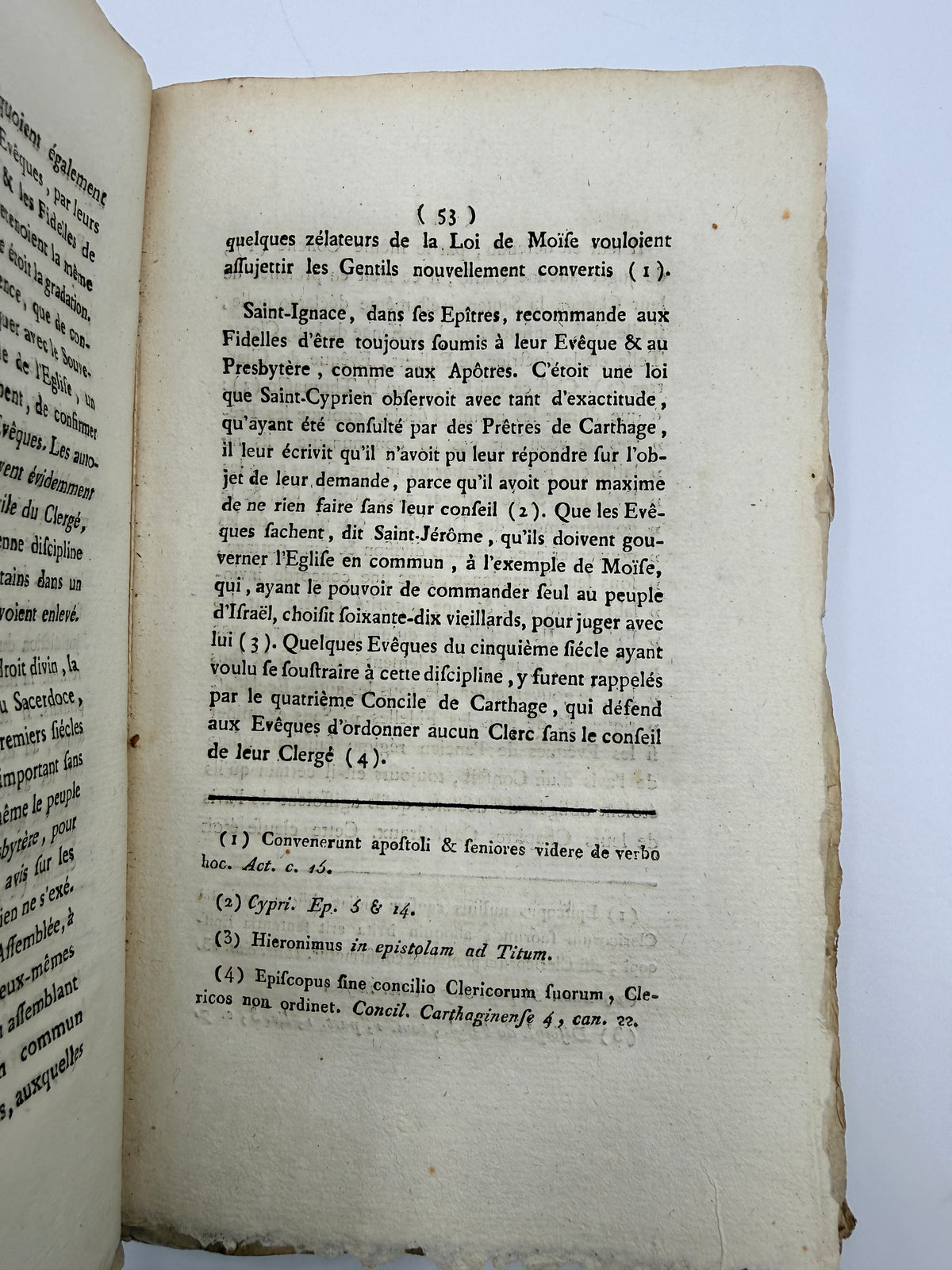 Pastoral Instruction, 1792, French Antique Soft Cover Book