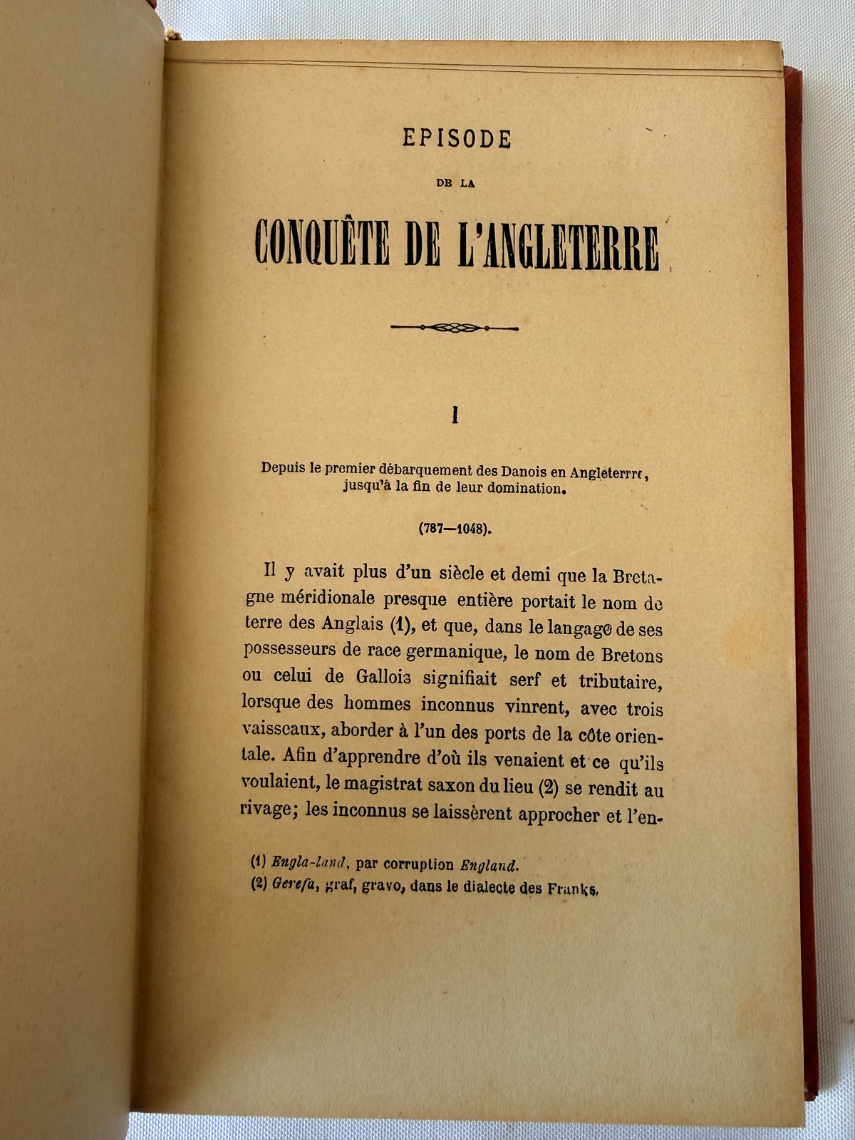 History of the Conquest of England, French Cartonnage Book