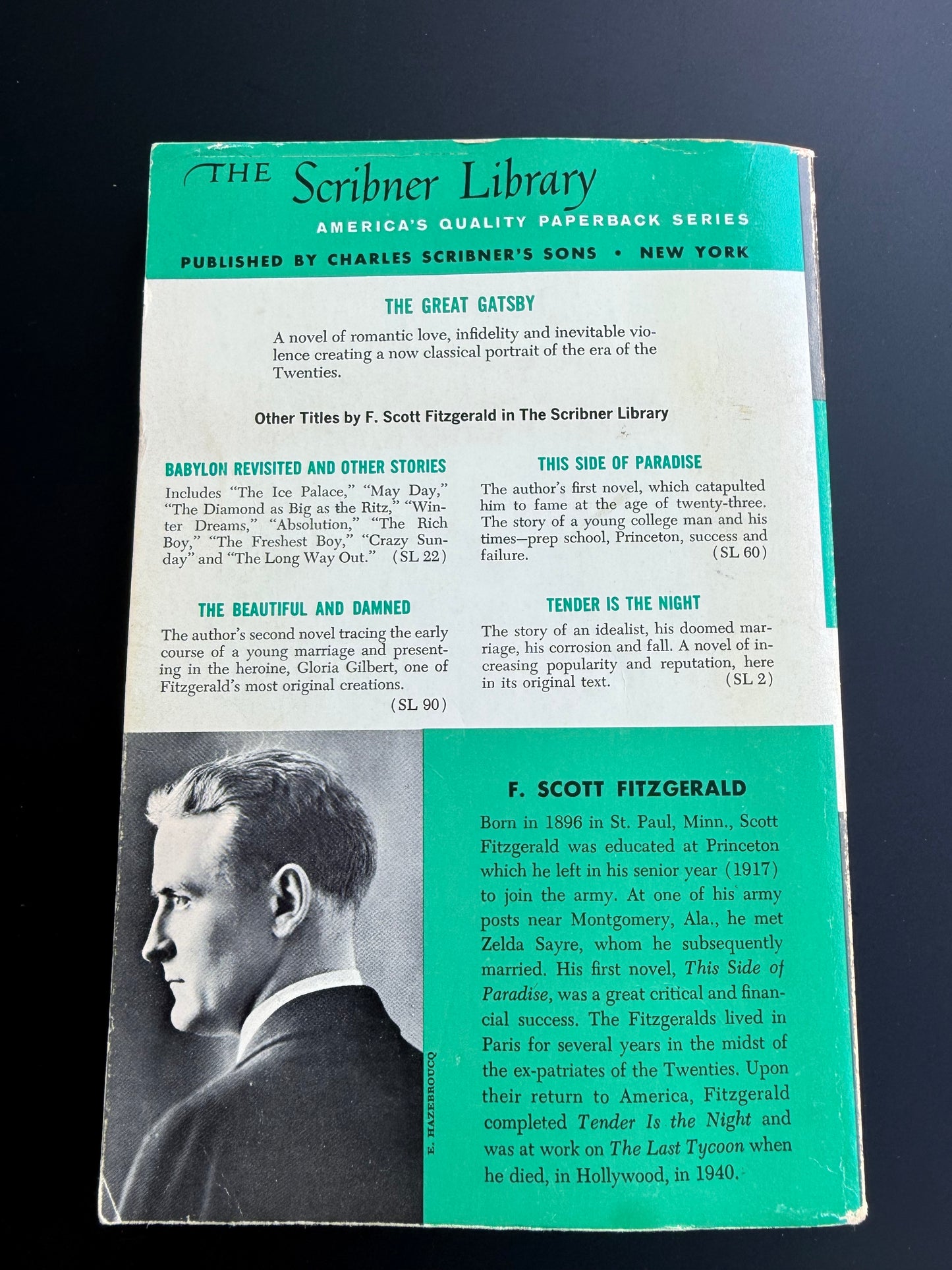 The Great Gatsby by F Scott Fitzgerald, 1953