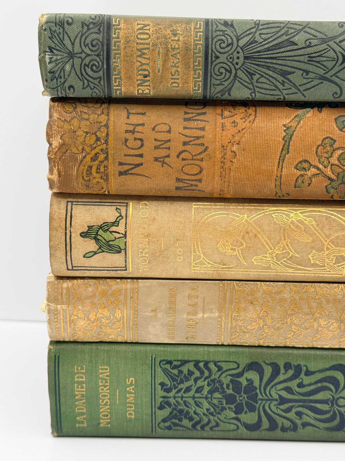 Antique Decorative Book Lot, Art Nouveau Style