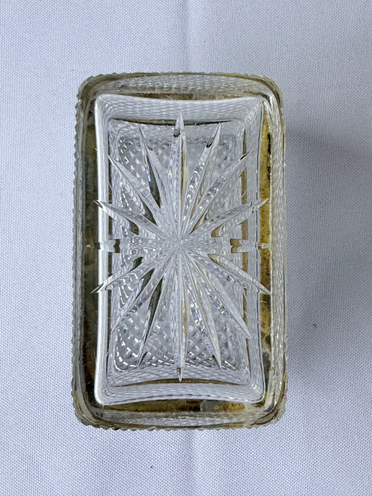 Diamond Cut Crystal Box