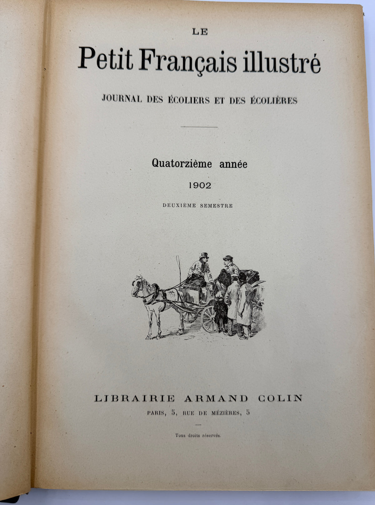 Les Petit Francais Illustraé Journal, 1902, Antique French Journal Collection