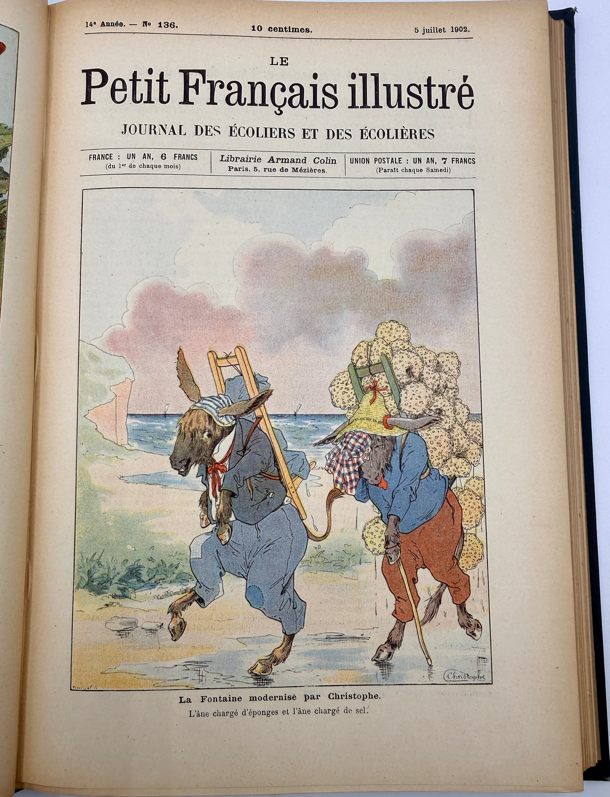 Les Petit Francais Illustraé Journal, 1902, Antique French Journal Collection