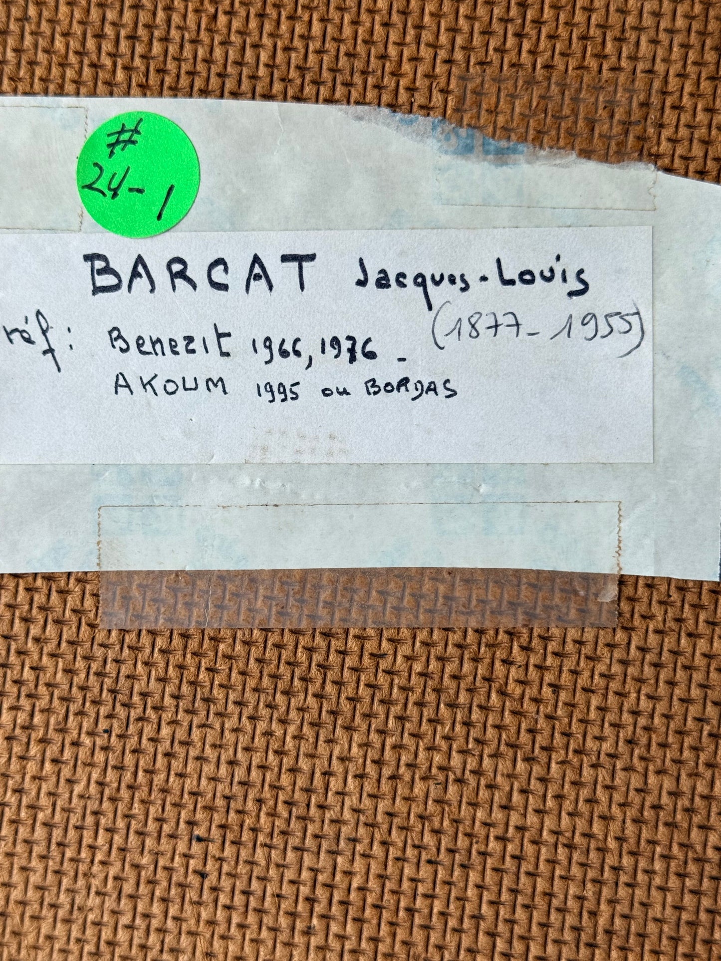 Jacques Louis Barcat Impressionist Landscape Oil, 8”